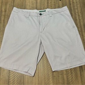 Tommy Hilfiger Men's White and Black Checkered Shorts